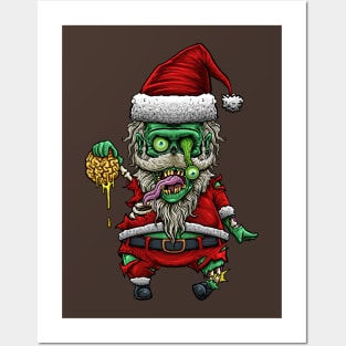 Monster santa claus ( zombie ) Posters and Art